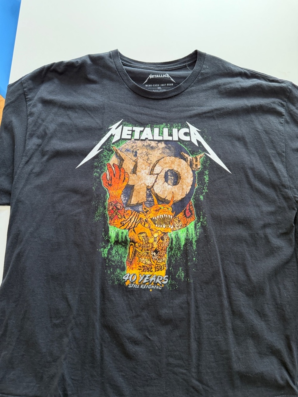 Metallica 40 Years Graphic Short Sleeve Tee - Black